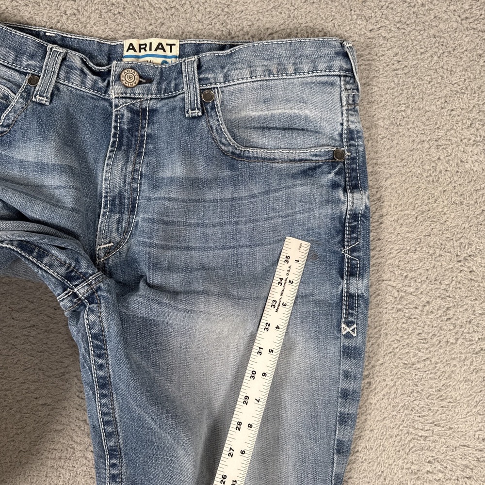 Ariat M2 Jeans Mens 36x34 Traditional Relaxed Boot Cut Dusty Road Blue Denim - Picture 7 of 13
